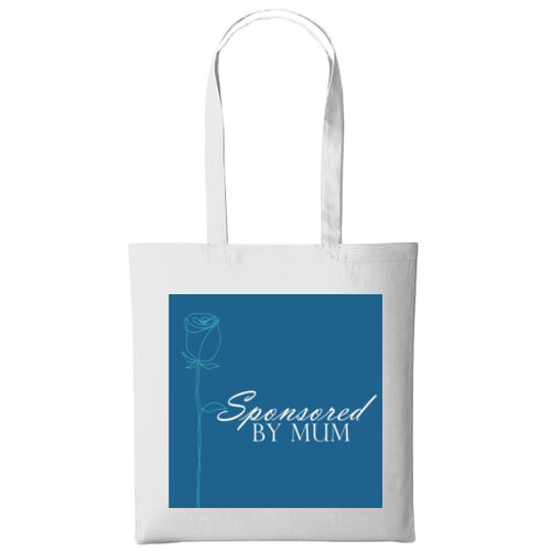 Cotton bag with Sponsored by Mum logo Thumbnail